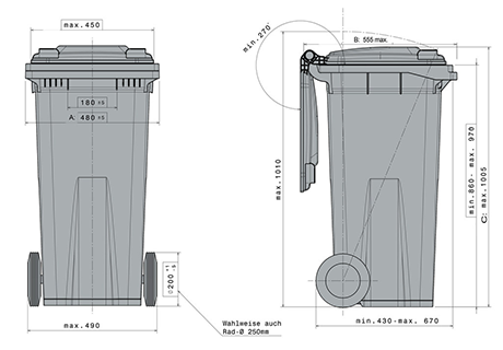 IPG-Bneo 120L Avfallskärl