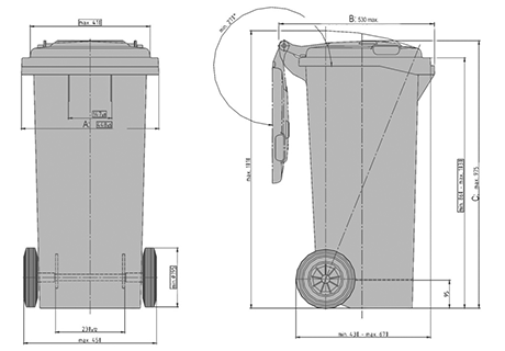 IPG-MGB /80 L Avfallskärl