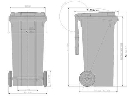 IPG-MGBplus /120 L Avfallskärl