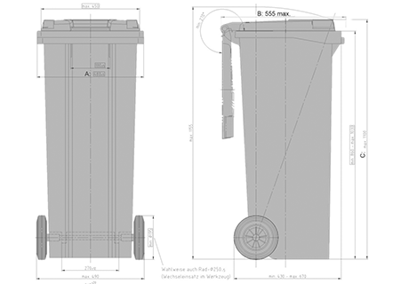 IPG-MGBplus /140 L Avfallskärl
