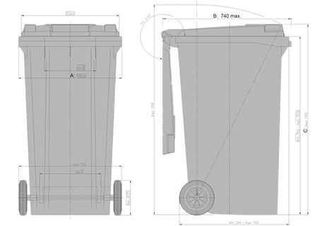 IPG-MGBplus /240 L Avfallskärl